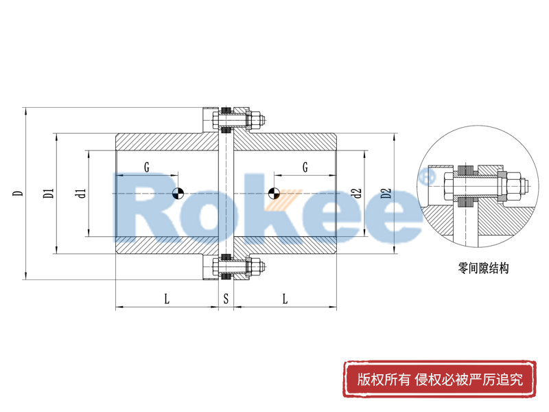 RLA標準單節金屬膜片聯軸器